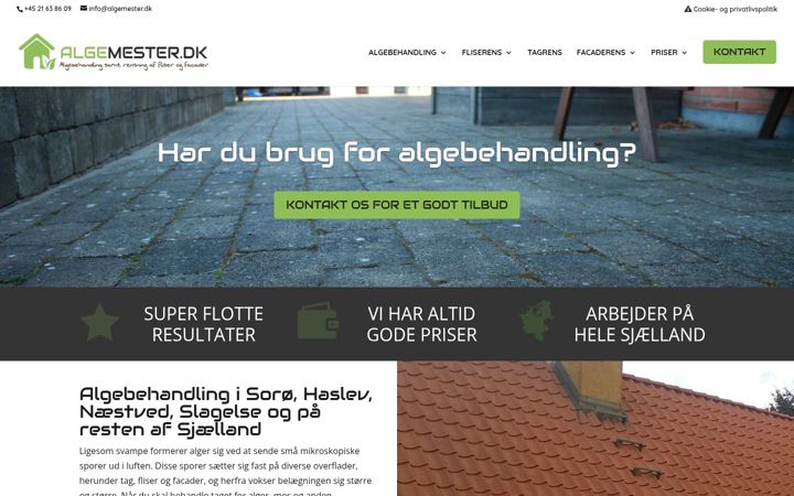 Skærmbillede af algemester.dk