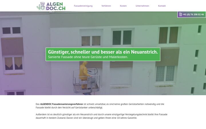 Screenshot of algendoc.ch