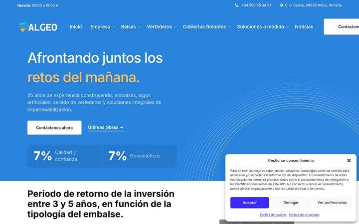 Screenshot of algeo.es