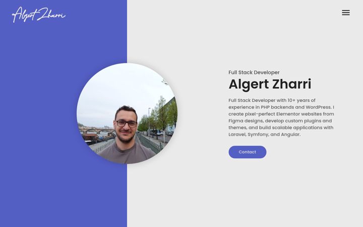 Screenshot of algertzharri.com