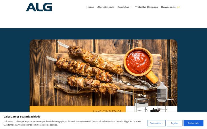 Screenshot di algescadas.com.br