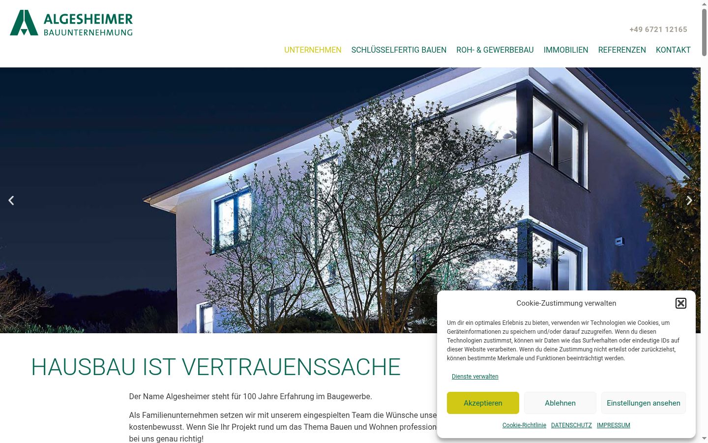 Screenshot tal-banner tal-kunsens muri qabel kwalunkwe interazzjoni