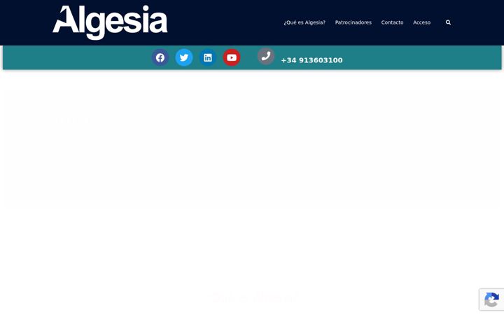 Screenshot of algesia.es
