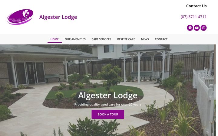 Screenshot di algesterlodge.com