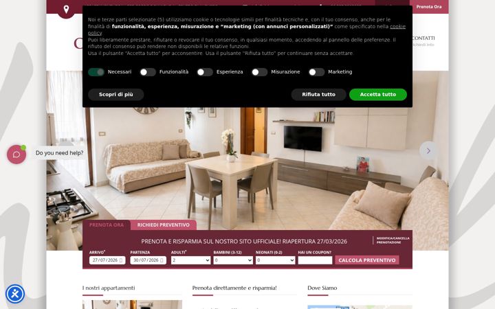Screenshot of algherocasarosada.it