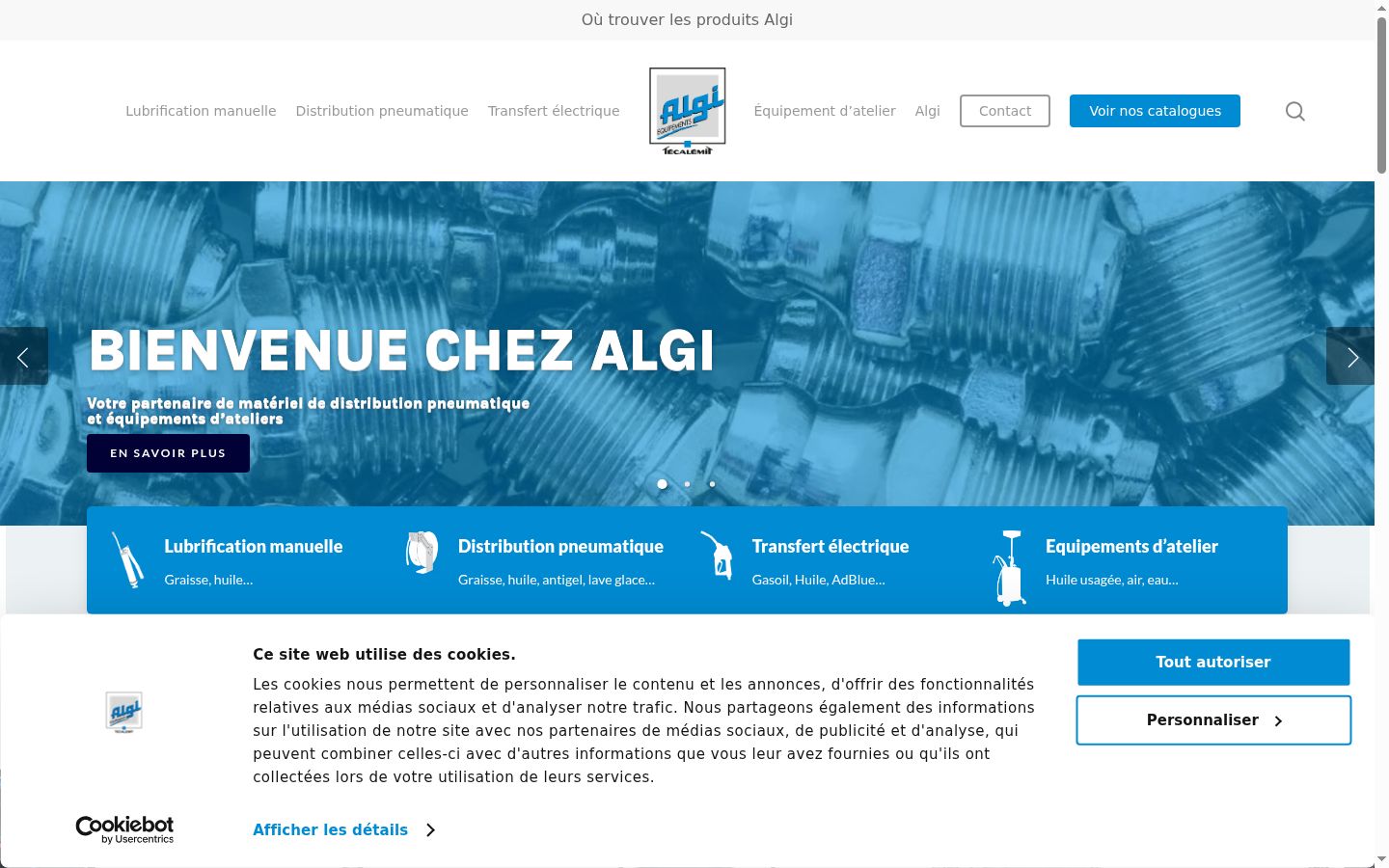 Screenshot des Einwilligungsbanners vor jeglicher Interaktion