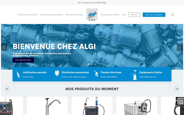 Screenshot of algi.fr