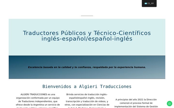 Screenshot di algieritraducciones.com