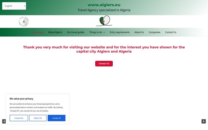 Screenshot of algiers.eu