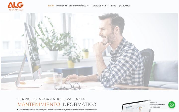 Screenshot of alginformatica.es
