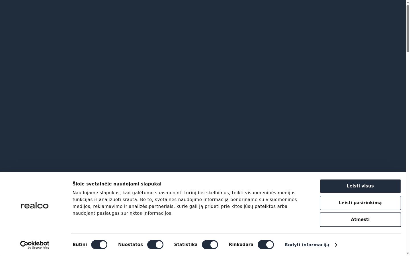 Екранна снимка на банера за съгласие, показан преди каквото и да е взаимодействие