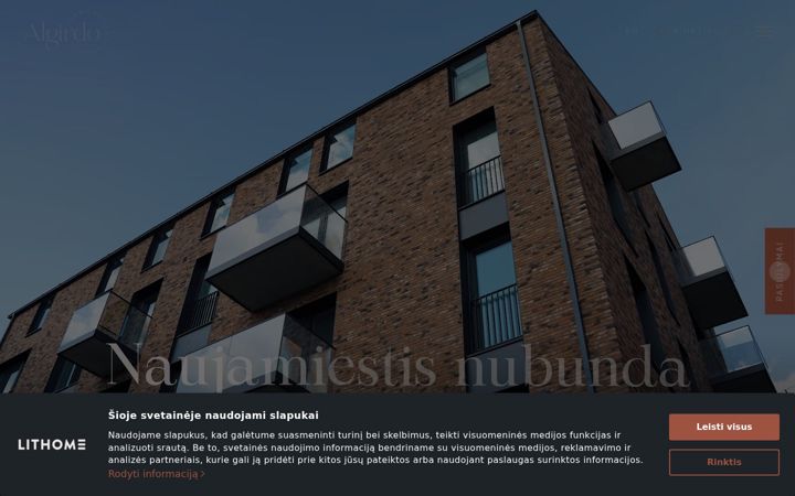 Screenshot of algirdopromenada.lt