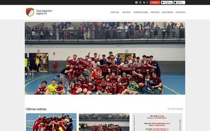 Screenshot of algirosfs.com