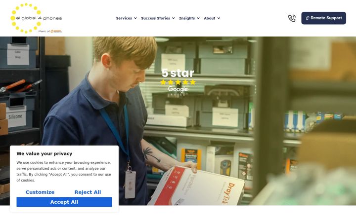 Екранна снимка на alglobal.co.uk