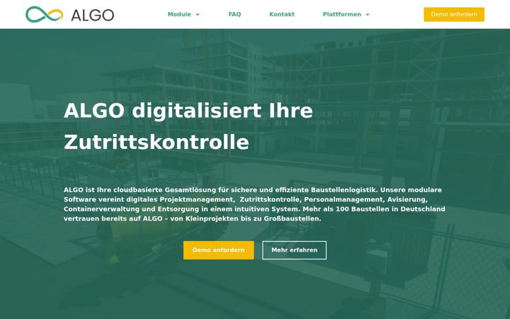 Screenshot of algo-esg.de