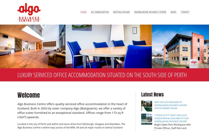 Screenshot of algobusinesscentre.co.uk