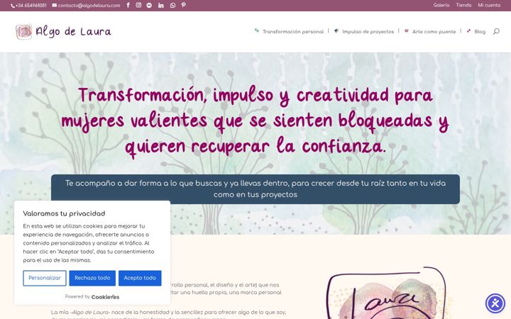 Screenshot of algodelaura.com