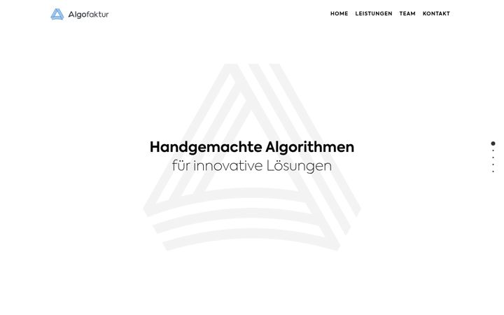 Screenshot of algofaktur.de