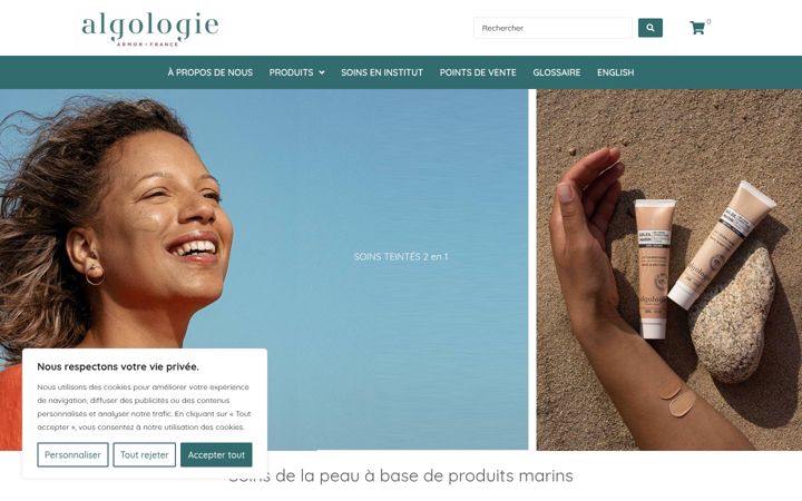 Screenshot of algologie.ca