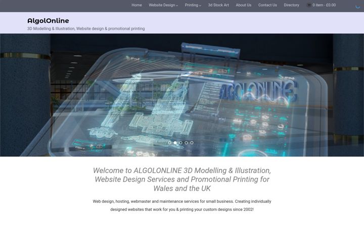 Screenshot of algolonline.co.uk