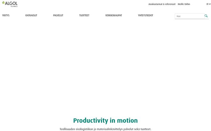 Screenshot of algoltechnics.fi