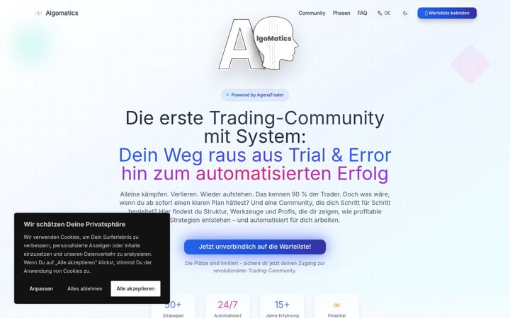 Screenshot of algomatics.at