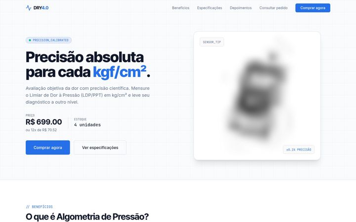 Screenshot of algometria.com.br