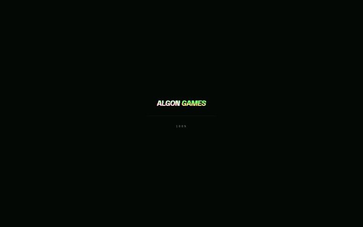 Screenshot of algongames.com