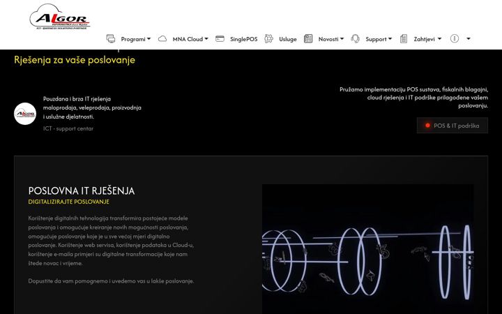 Screenshot of algor-informatika.hr