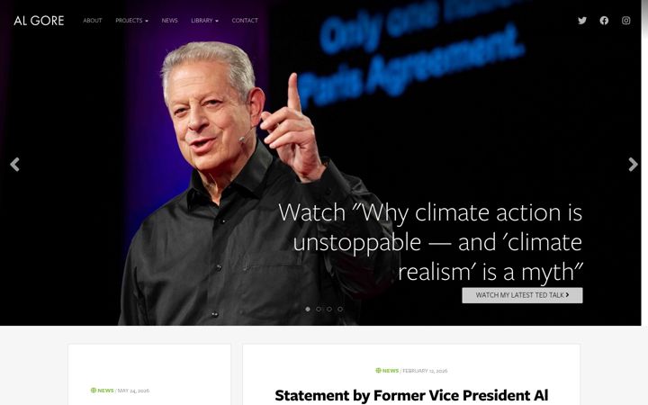 Screenshot of algore.com
