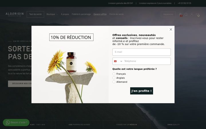 Screenshot of algorigin.com