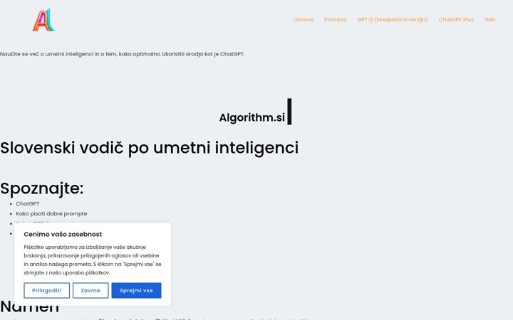Screenshot of algorithm.si