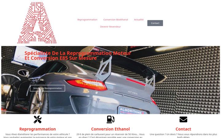 Screenshot of algorithme80.fr
