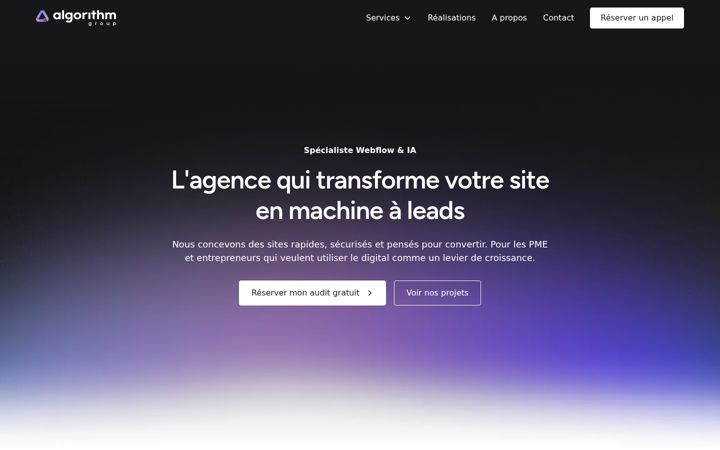 Screenshot of algorithmgroup.fr