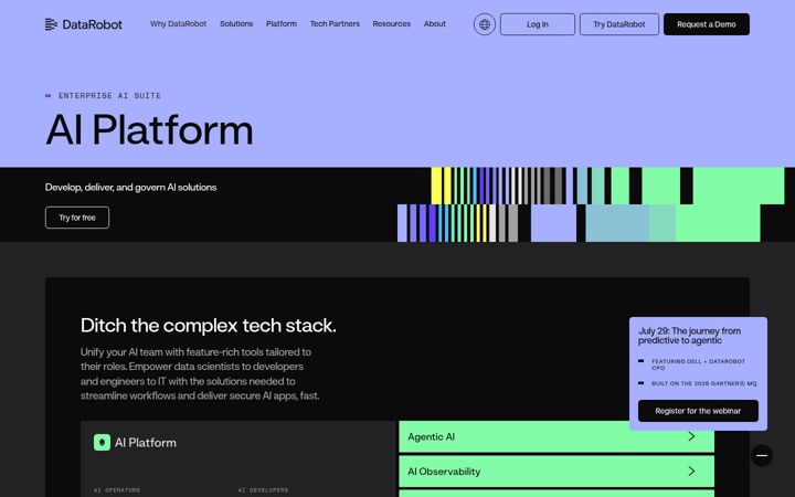 Screenshot of algorithmia.com