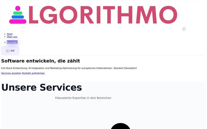 Screenshot of algorithmo.de