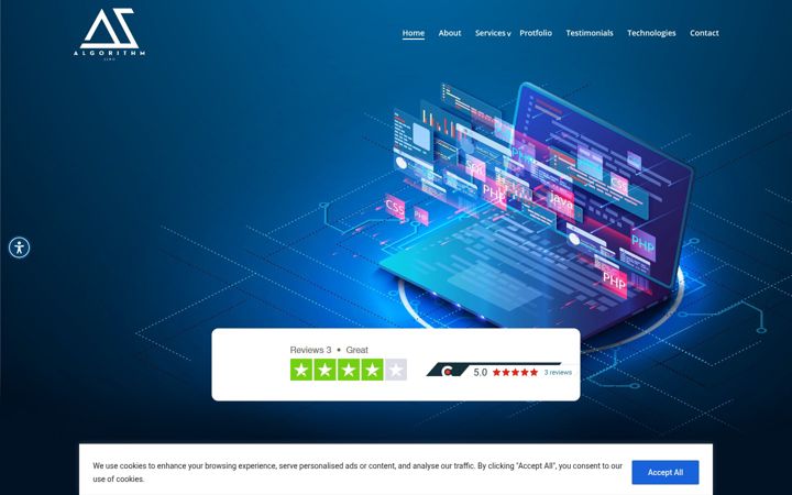 Screenshot του algorithmzero.com