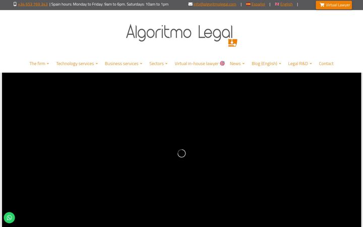 Screenshot of algoritmolegal.com
