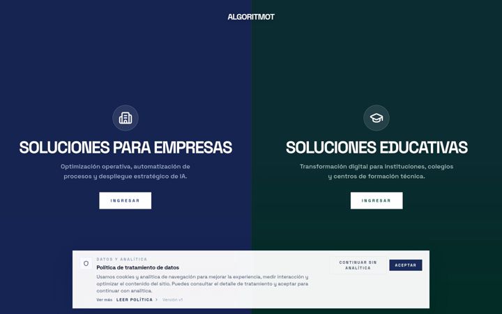 Screenshot of algoritmot.com