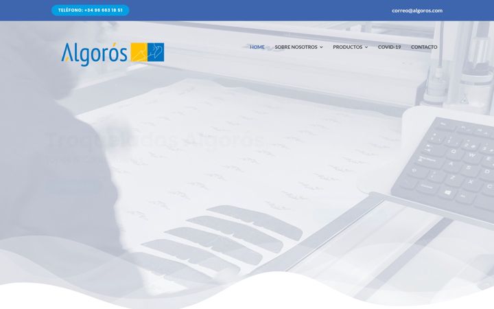 Ekraanipilt saidist algoros.com