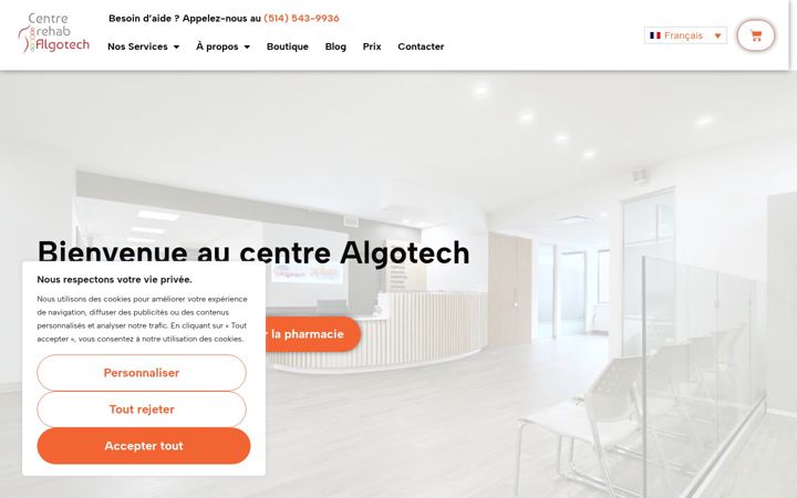 Ekraanipilt saidist algotech.ca