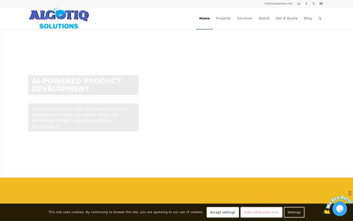 Screenshot of algotiq.com