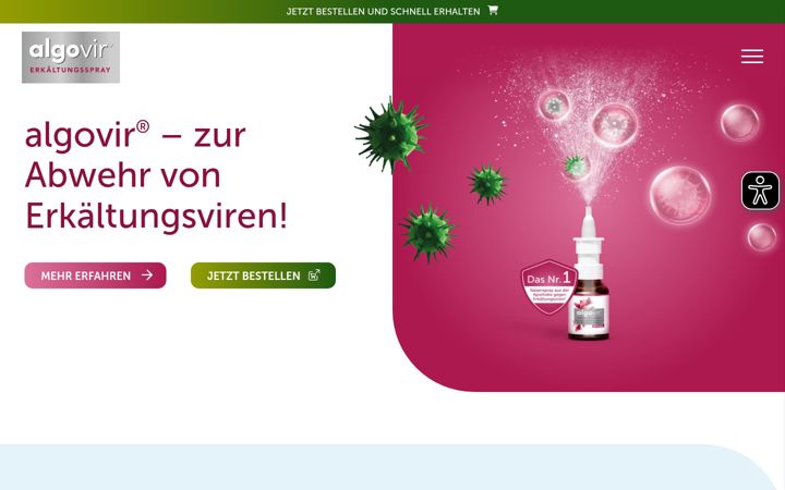 Ekraanipilt saidist algovir.de