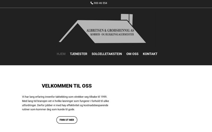 Screenshot of algros.no