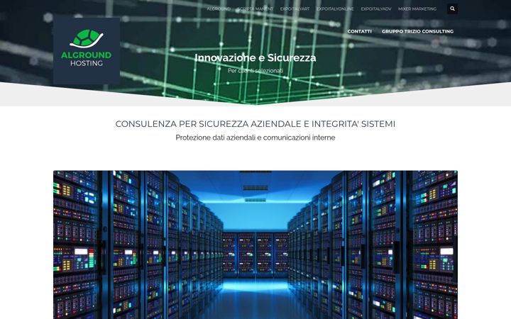 Ekrānuzņēmums no algroundhosting.com