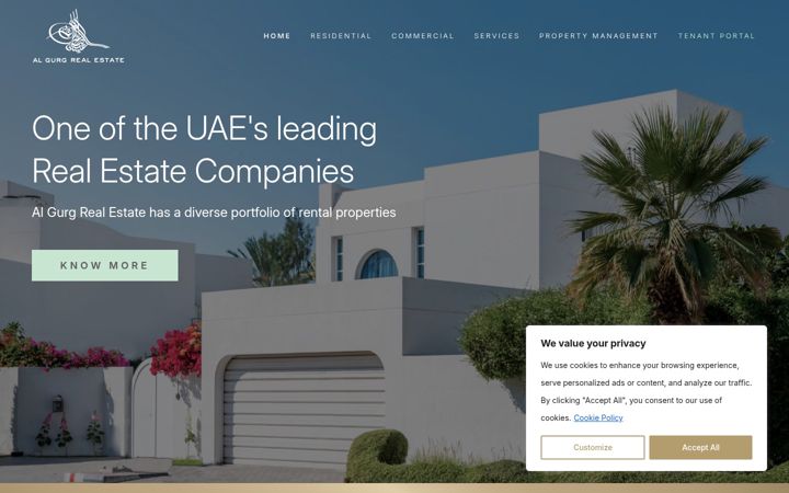 Screenshot of algurgrealestate.com