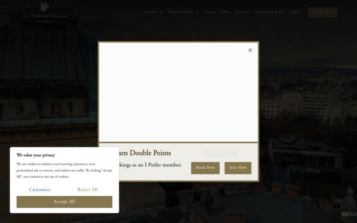 Screenshot of alhabtoorpalacebudapest.com