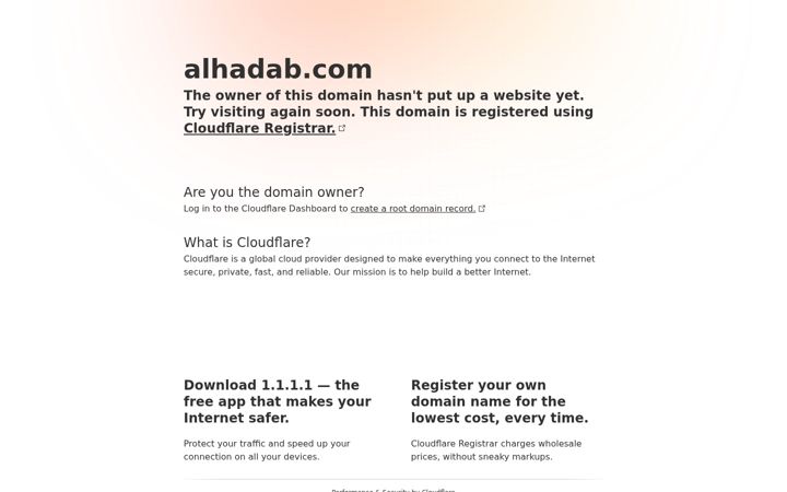 Screenshot of alhadab.com