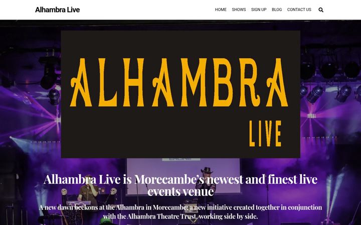 Screenshot of alhambralive.com