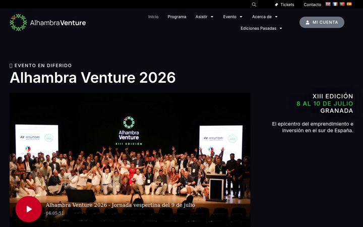 Ekrānuzņēmums no alhambraventure.com